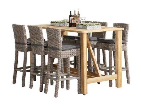 Casa Wales luxe Barset 7-delig Teakhout