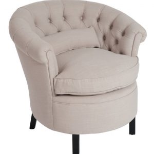 J-Line Fauteuil 'Willy' kleur beige