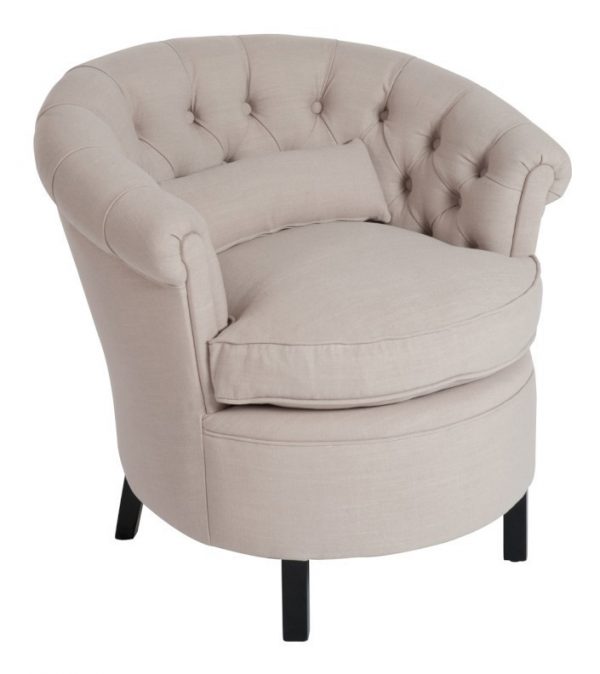 J-Line Fauteuil 'Willy' kleur beige