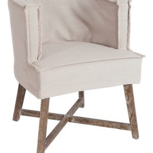 J-Line Fauteuil 'Richarda' kleur beige