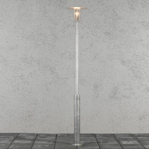 Konstsmide Buitenlamp 'Mode' Staande lamp, 220cm hoog, E27 max 60W / 230V