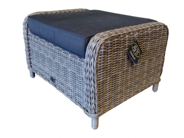 Toscane hocker 60x74x47 natural kobo grey + royal dark grey