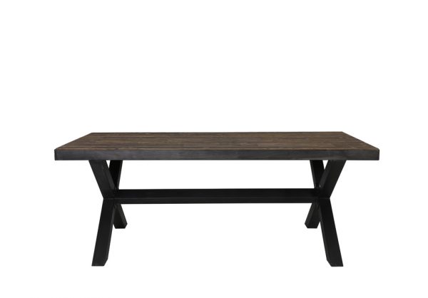 Light & Living Tafel 'Mortara', zink+hout