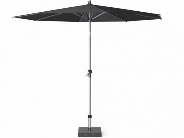 Riva premium parasol 300 cm faded black met kniksysteem