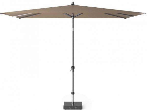 Riva parasol 300x200 cm taupe met kniksysteem