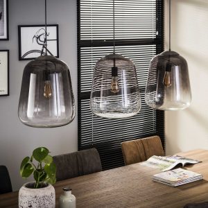 Glazen Hanglamp 'Gottfried' 3-lamps, Ø32cm