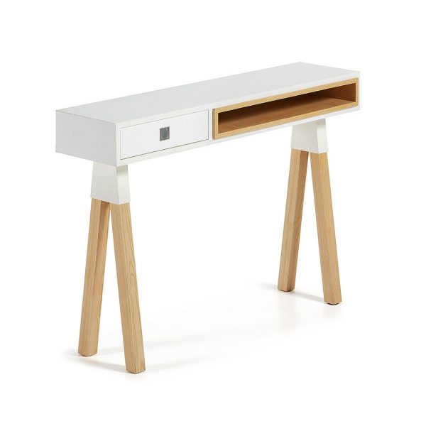 Kave Home Sidetable 'Silke', kleur wit