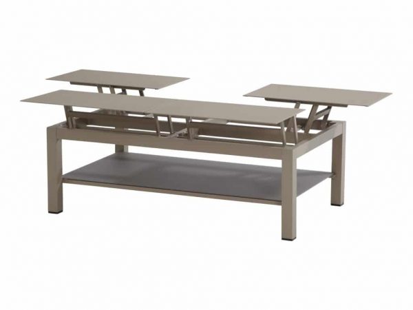 Vallarta verstelbare lounge-dining tafel Taste by 4SO taupe