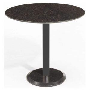 Edam dining tuintafel 120xH75 cm graniet pearl black satinado