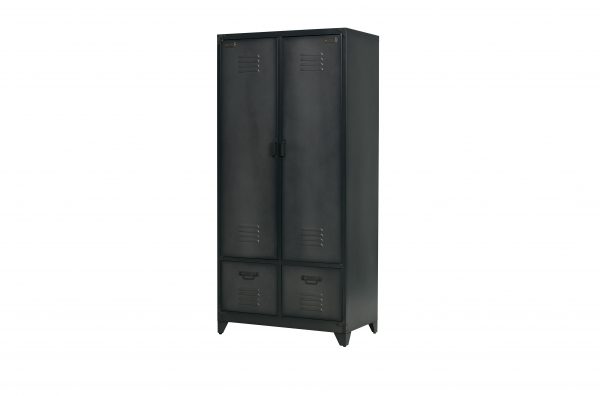 vtwonen Lockerkast 'Safe' 190cm metaal, kleur Zwart