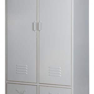 vtwonen Lockerkast 'Safe' 190cm metaal, kleur Zilvergrijs