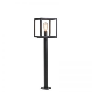 Moderne buitenlamp paal zwart 100cm - Rotterdam