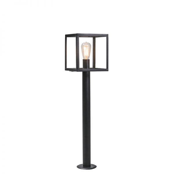 Moderne buitenlamp paal zwart 100cm - Rotterdam