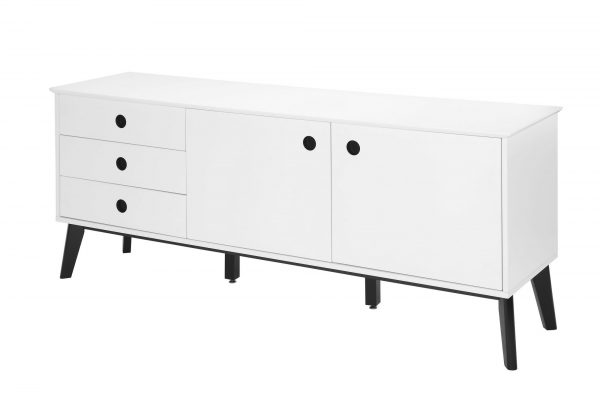 Interstil Dressoir 'Century' wit/zwart, 180cm