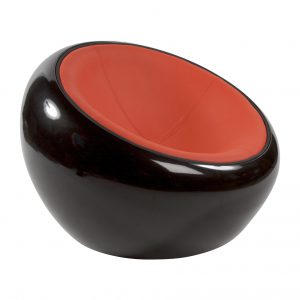 Kokoon Design fauteuil 'Jupiter', kleur Zwart/Rood