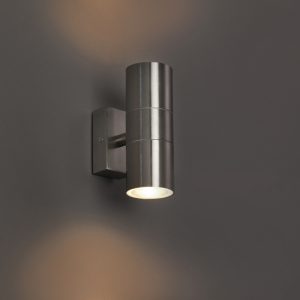 Wandlamp Duo staal