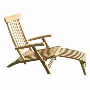 Teak ligstoel Steamer Deckchair