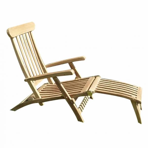 Teak ligstoel Steamer Deckchair