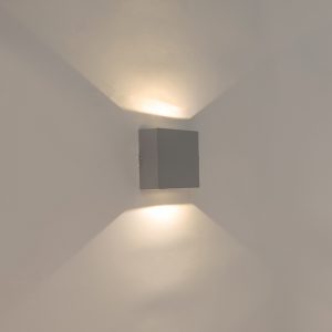 Moderne wandlamp donker grijs IP54 incl. LED - Squad