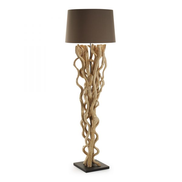 Kave Home Vloerlamp 'Nuba' kleur bruin