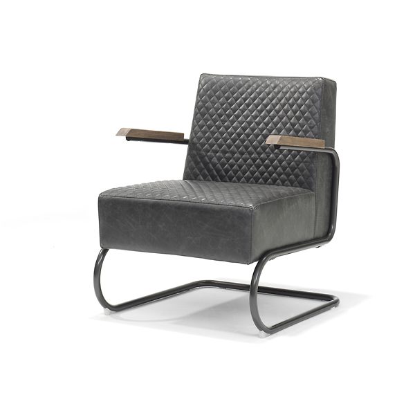 RV Design Fauteuil 'Anna' PU, kleur Zwart