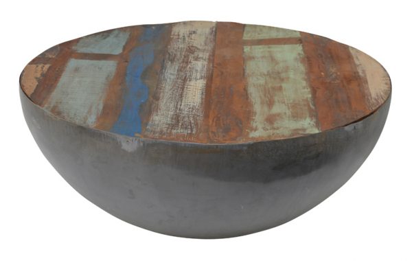 Brix Salontafel 'Kurt' Bowl metaal 90cm, kleur multicolor