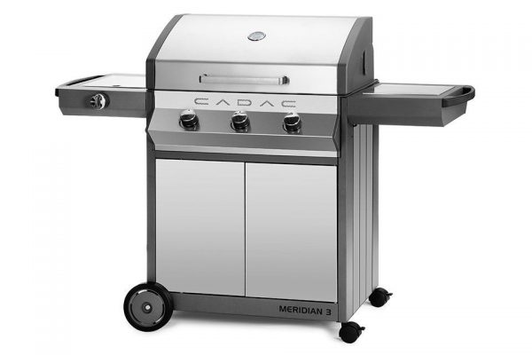 Barbecue Cadac Meridian - RVS 3 Brander met Zijbrander