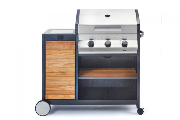 Barbecue Cadac Meridian Woody 3B+zijbrander 30mbar