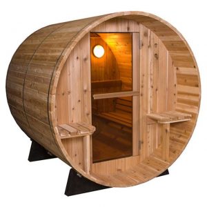 Barrel Sauna Rustic 7+1 ft. - Fonteyn