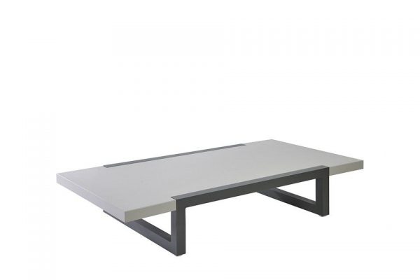 Bergen lage tafel 184x90x33cm. alu antraciet - Borek