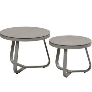 Bijzettafel Libero (Set 2 stuks) Slate Grey Taste by 4 Seasons Outdoor