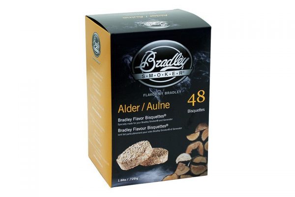 Bisquettes Alder - 48 Pack - Bradley Smoker