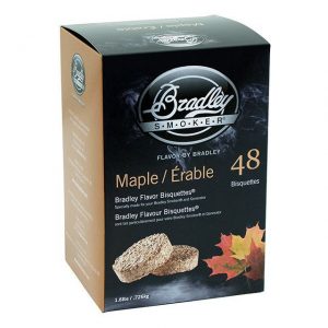 Bisquettes Maple - 48 Pack - Bradley Smoker