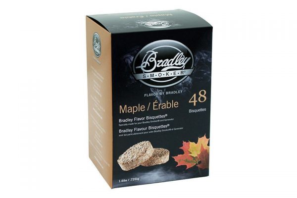 Bisquettes Maple - 48 Pack - Bradley Smoker