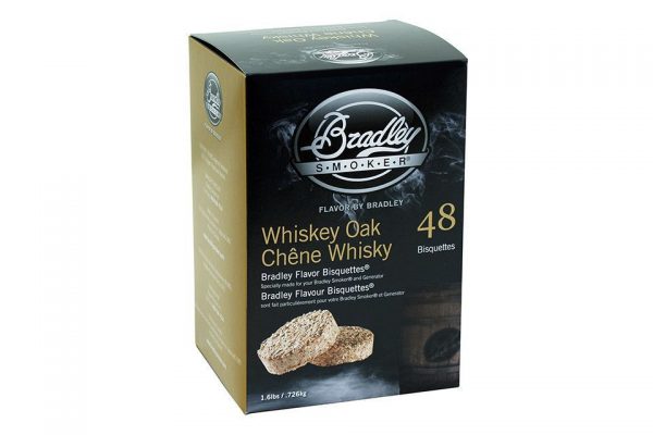 Bisquettes Whiskey Oak - 48 Pack - Bradley Smoker