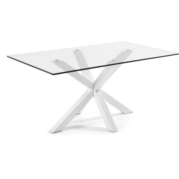 Kave Home Eettafel 'Argo' wit, 180 x 100cm