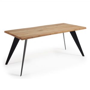 Kave Home Eettafel 'Koda' Eiken Naturel, 180 x 100cm