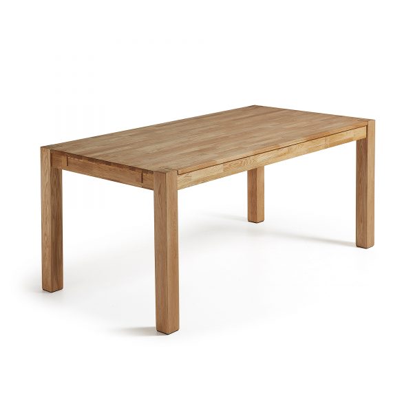 Kave Home uitschuifbare eettafel 'Isbel' eiken naturel, 120-200 x 75cm