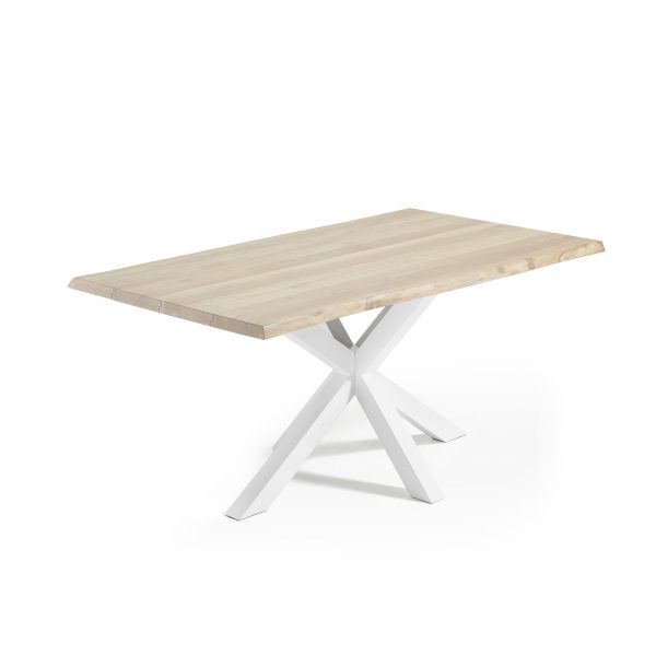 Kave Home Eettafel 'Argo' 220 x 100cm, kleur Wit