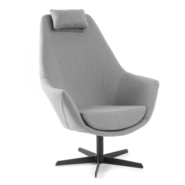 Kave Home fauteuil 'Roberta', kleur lichtgrijs