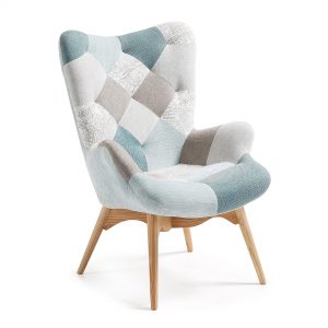 Kave Home Fauteuil 'Kody', kleur Blauw