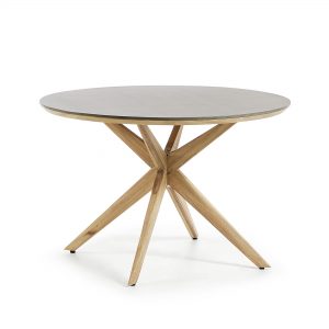 Kave Home Ronde Eettafel 'Juliette' 120cm, kleur Lichtgrijs