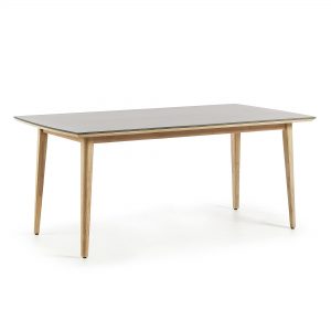 Kave Home Eettafel 'Cloe' 200 x 100cm, kleur Grijs