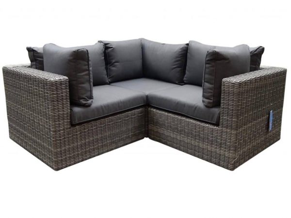 Ferro hoek loungeset 3-delig ash grey