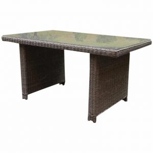 Bilbao XL lounge-dining tafel 110x110xH70 cm kobo grijs