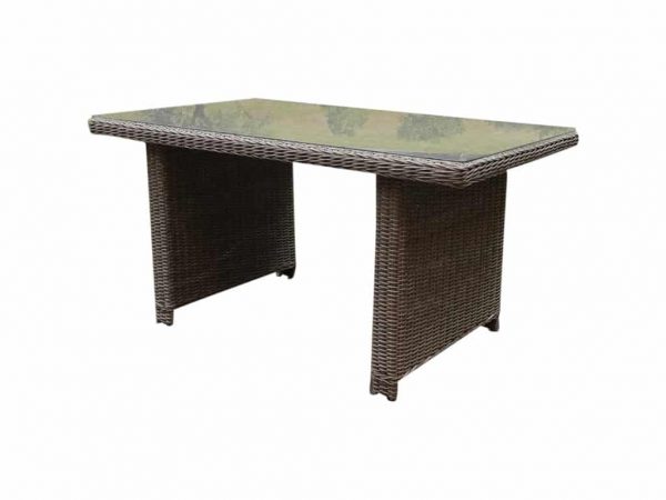 Bilbao XL lounge-dining tafel 110x110xH70 cm kobo grijs