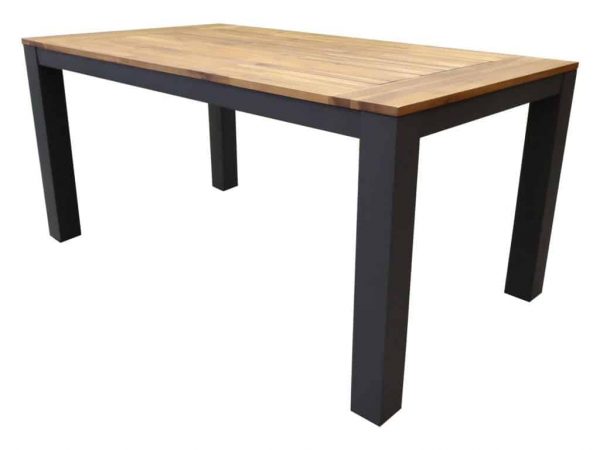 Beltra dining tuintafel 160x90xH76 cm aluminium antraciet