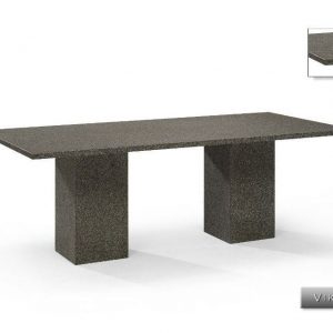 Nvt Eettafel-Tuintafel 160 x 90 cm Viking - Natuursteen - Studio 20