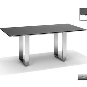 Nvt Eettafel-Tuintafel 180 x 90 x 75 cm Capri - RVS-Natuursteen - Studio 20