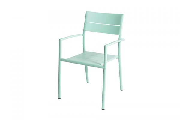 Grace Stacking Chair Alu - Mint - Max & Luuk
